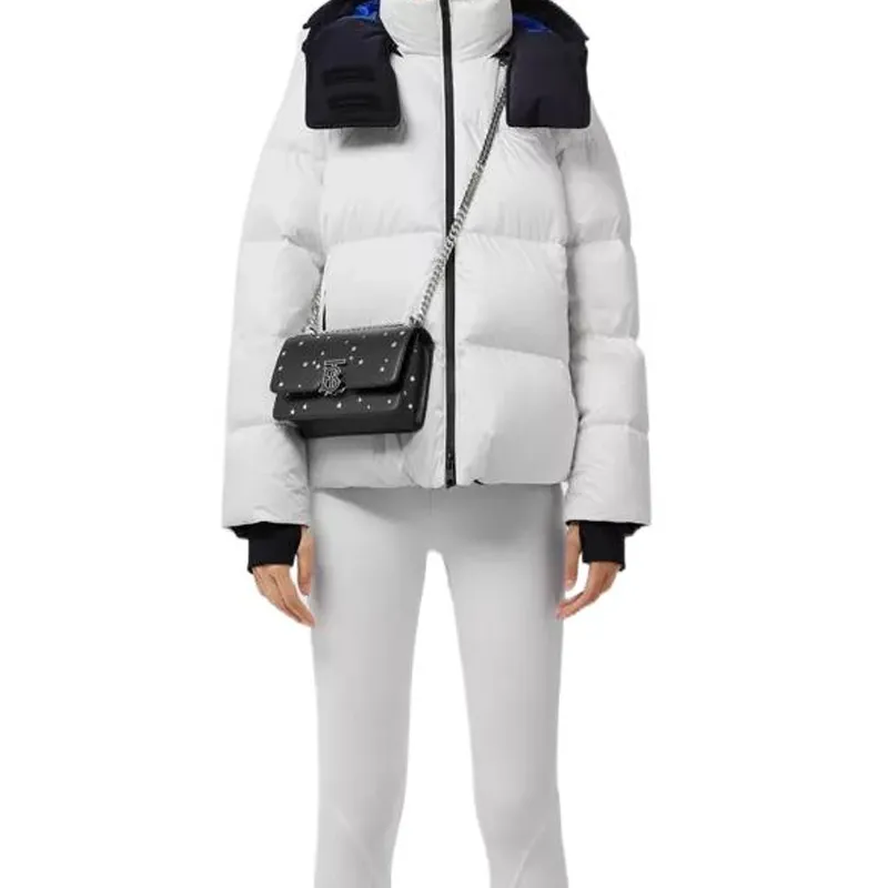 Burberry Detachable Hood Puffer Jacket 'Optic White'-3