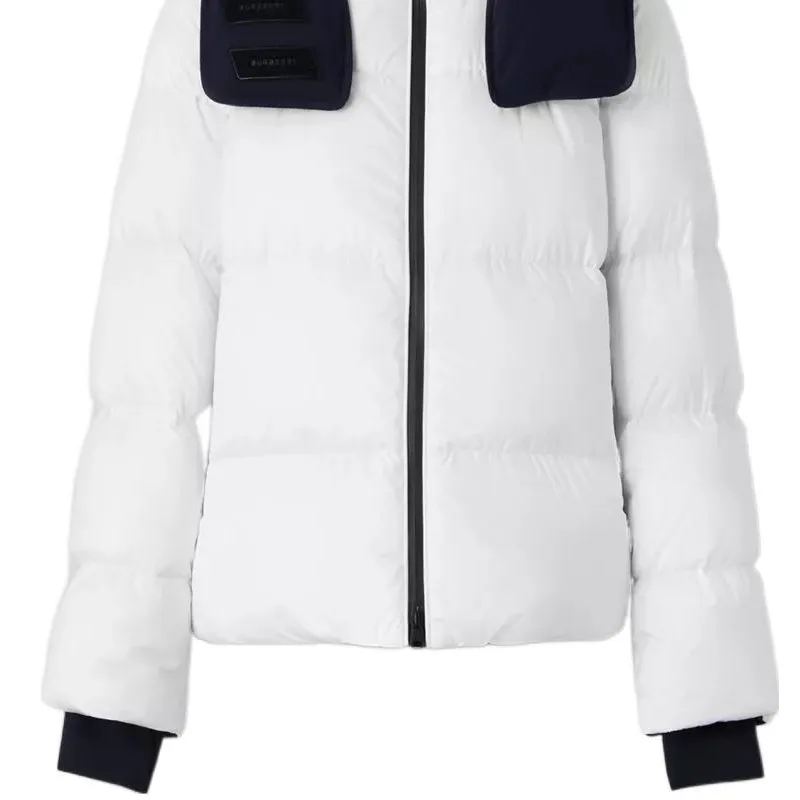Burberry Detachable Hood Puffer Jacket 'Optic White'-5