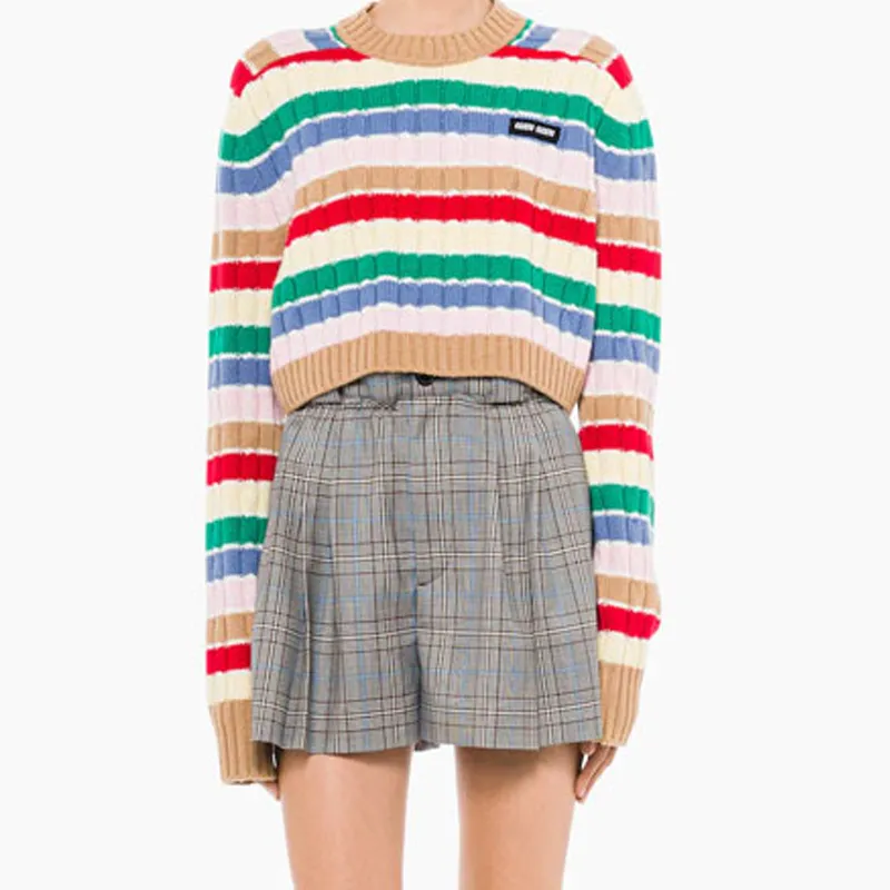 MIU MIU Sweater Women's Camel Brown-4