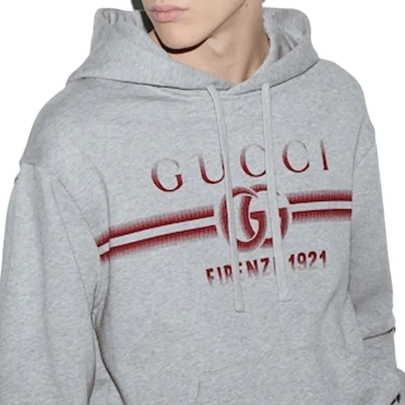 GUCCI Cotton Jersey Hooded Sweatshirt-3