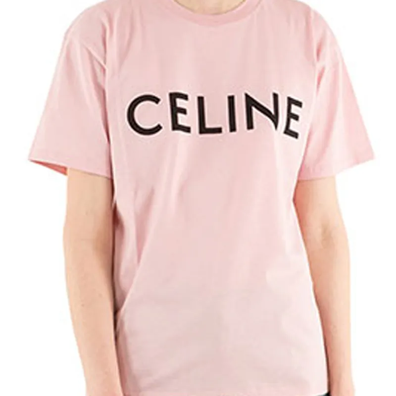 CELINE T Shirts Women's Pink-4