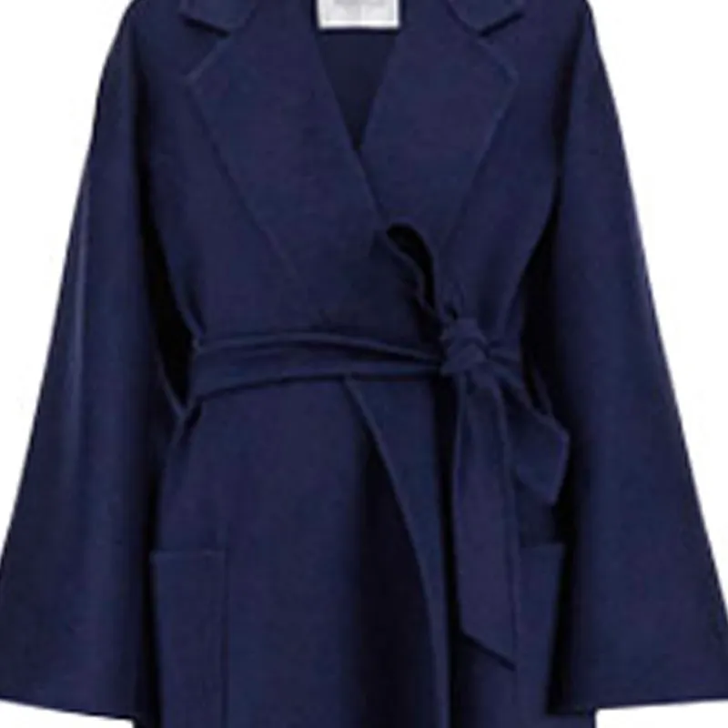 MaxMara Labbro Series Coats Women's Dark Blue-5