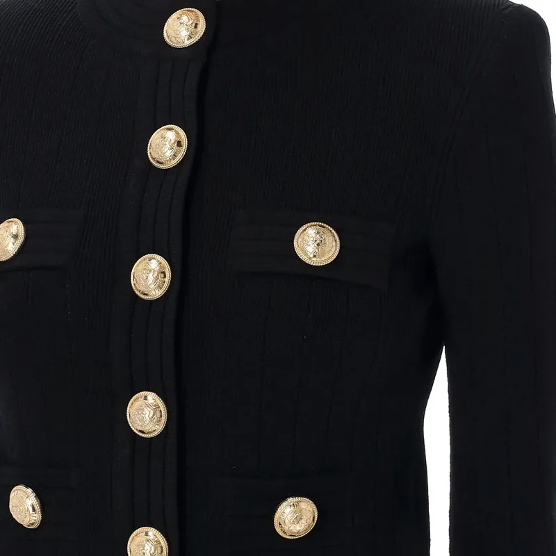 BALMAIN 6 Buttons Long Sleeved Cardigan-2