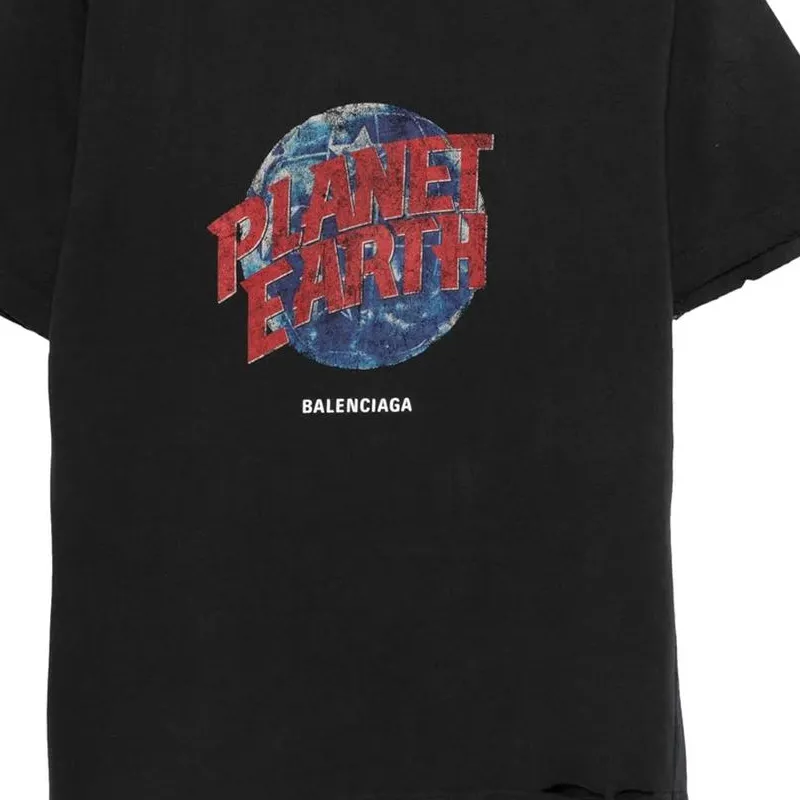 Balenciaga Graphic Printed Crewneck T Shirt-3