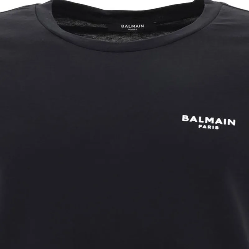 BALMAIN Logo Detailed Crewneck T Shirt-7