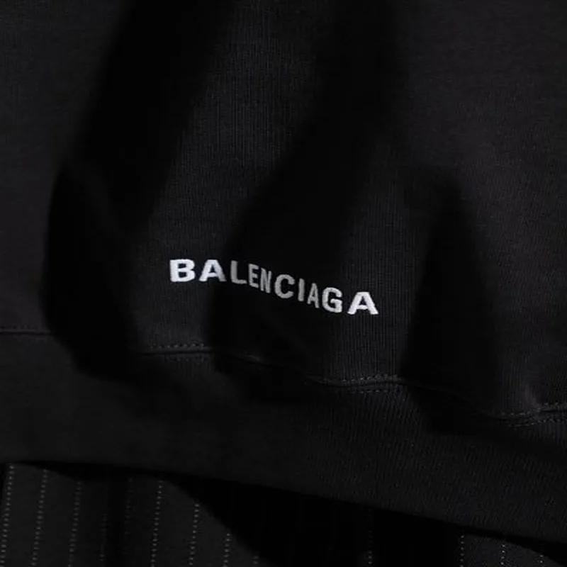 Balenciaga Oversized Jersey With Logo Embroidery Hoodie-6