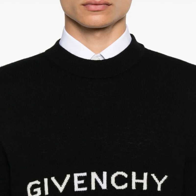 Givenchy Intarsia Knit Crewneck Jumper-5