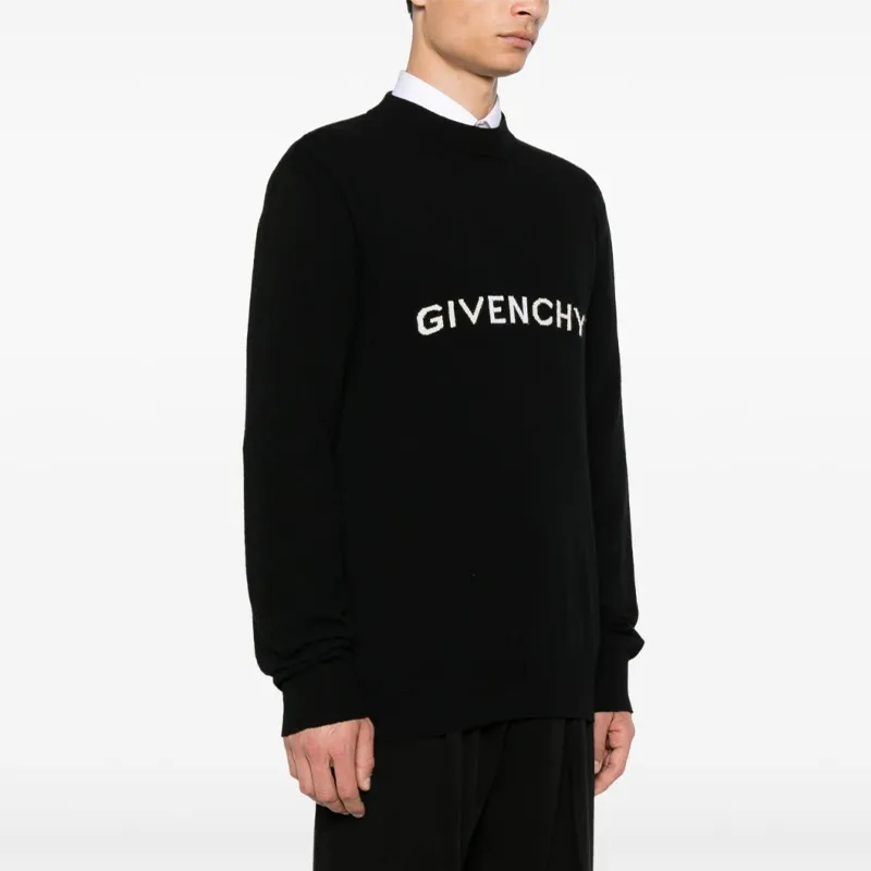Givenchy Intarsia Knit Crewneck Jumper-4