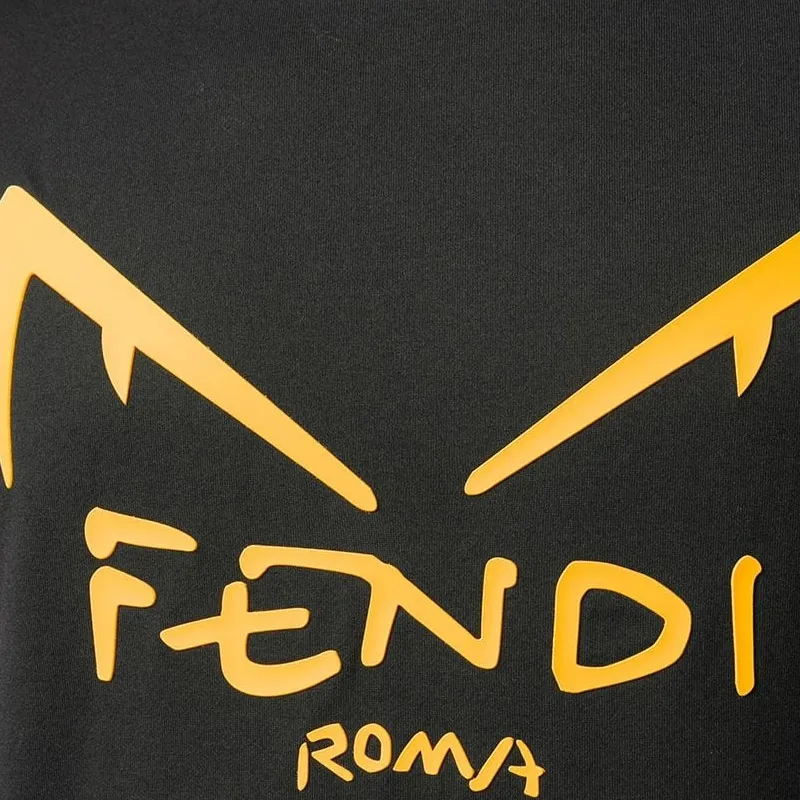 FENDI T Shirts Men Black-4