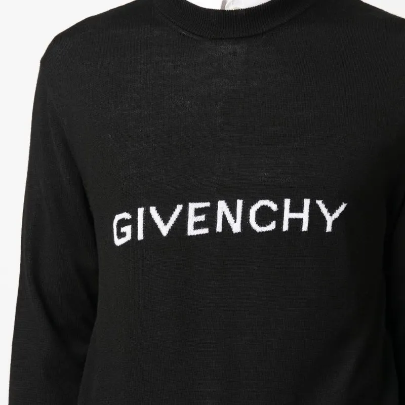 Givenchy Intarsia-Knit Crewneck Jumper-5