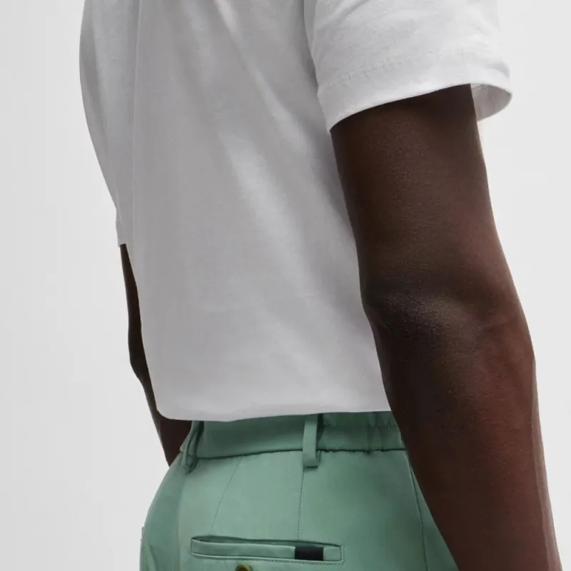 HUGO BOSS Slim Fit Trousers In A Performance Stretch Wool Blend Casual Pants Men's Green-3