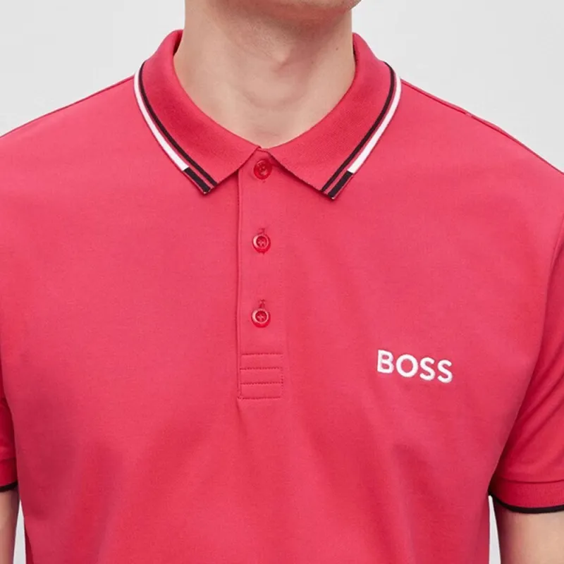 HUGO BOSS Polo Shirts Men Red-3