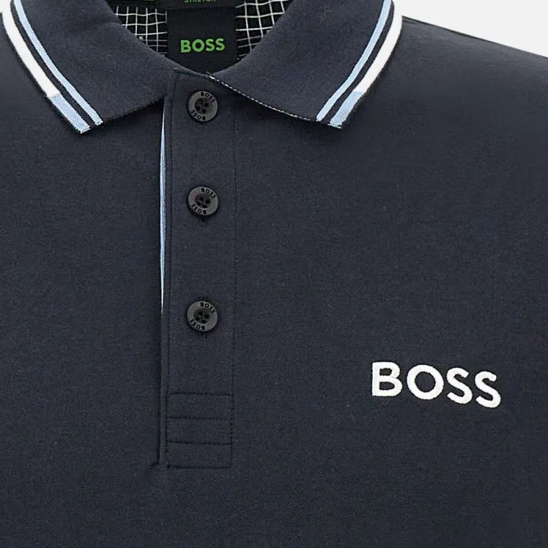 Boss HUGO BOSS Logo Embroidered Short Sleeved Polo Shirt-5