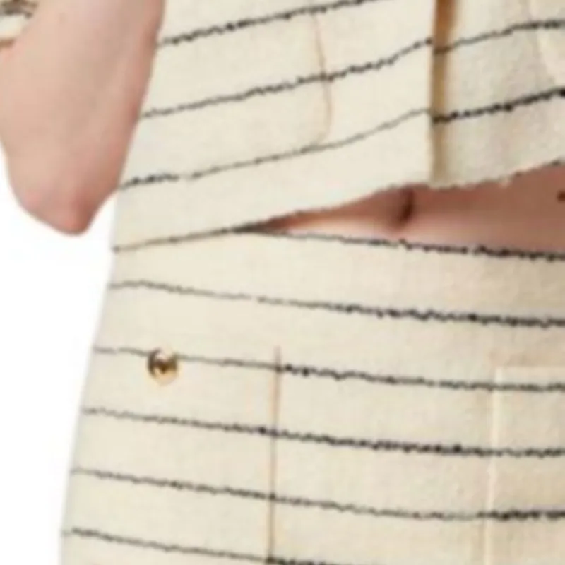 MIU MIU Striped Knit Mini Skirt-4