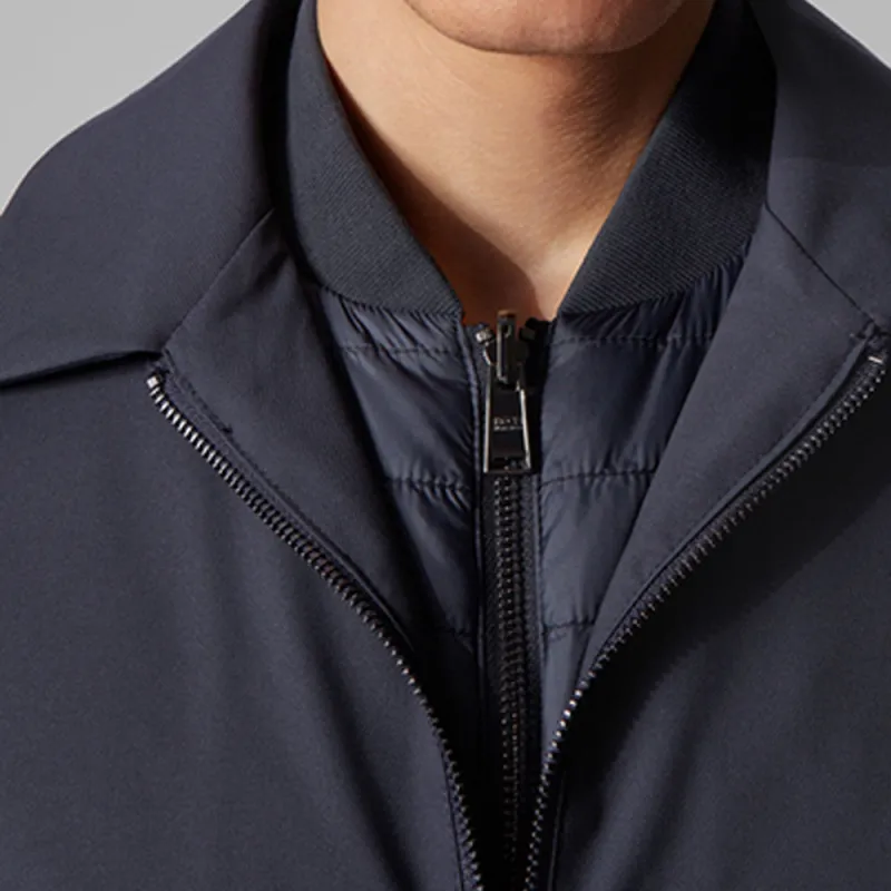 HUGO BOSS Jackets Men Navy Blue-4
