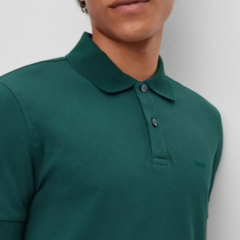 HUGO BOSS Polo Shirts Men Green-4
