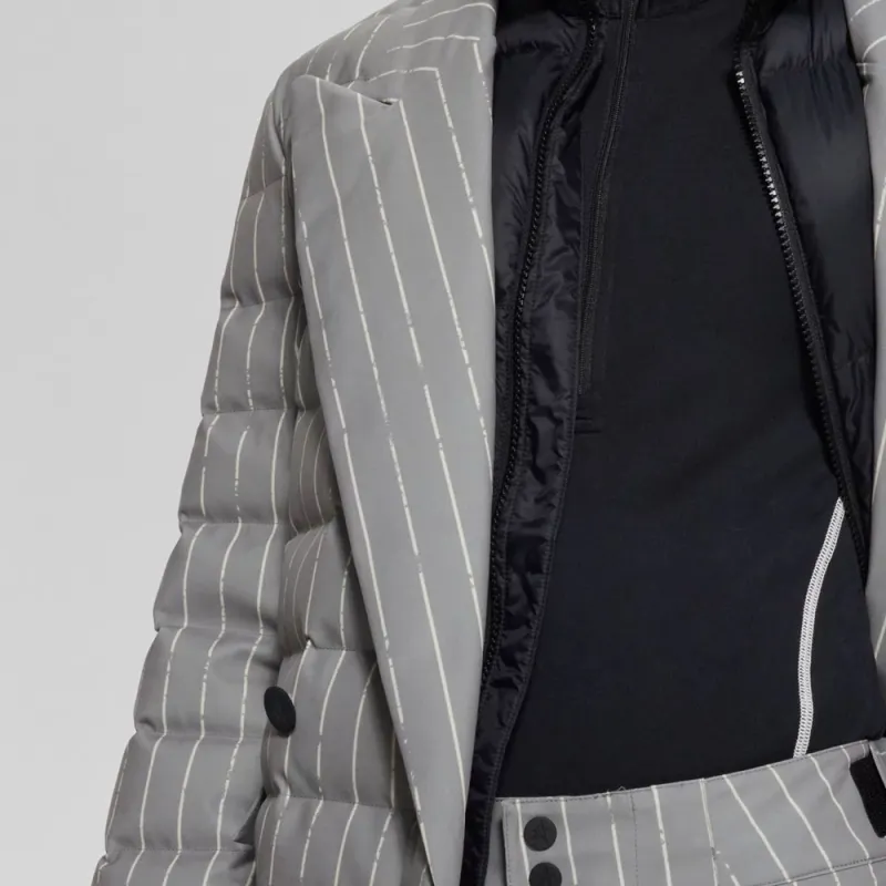 HUGO BOSS x PERFECT MOMENT Pinstripe Ski Trousers Ski Pants Men's Gray-4