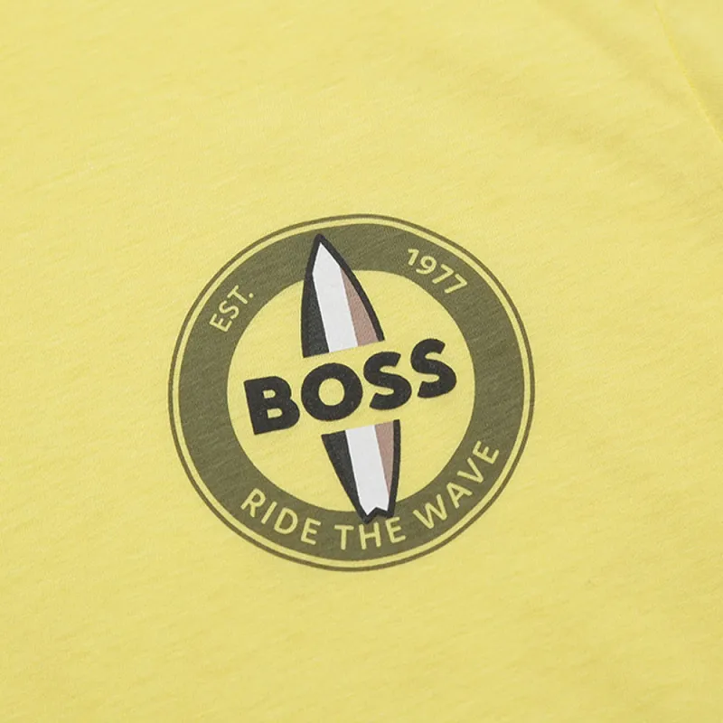 HUGO BOSS SS22 T Shirt Men's Yellow-3