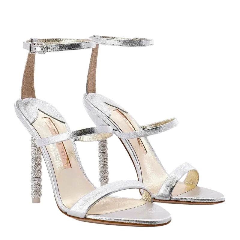 Sophia Webster Rosalind One Strap Sandals 10cm Women's Silver-2