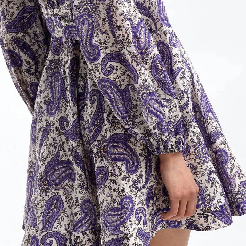 Zimmermann Devi Paisley print Wrap Dress-4