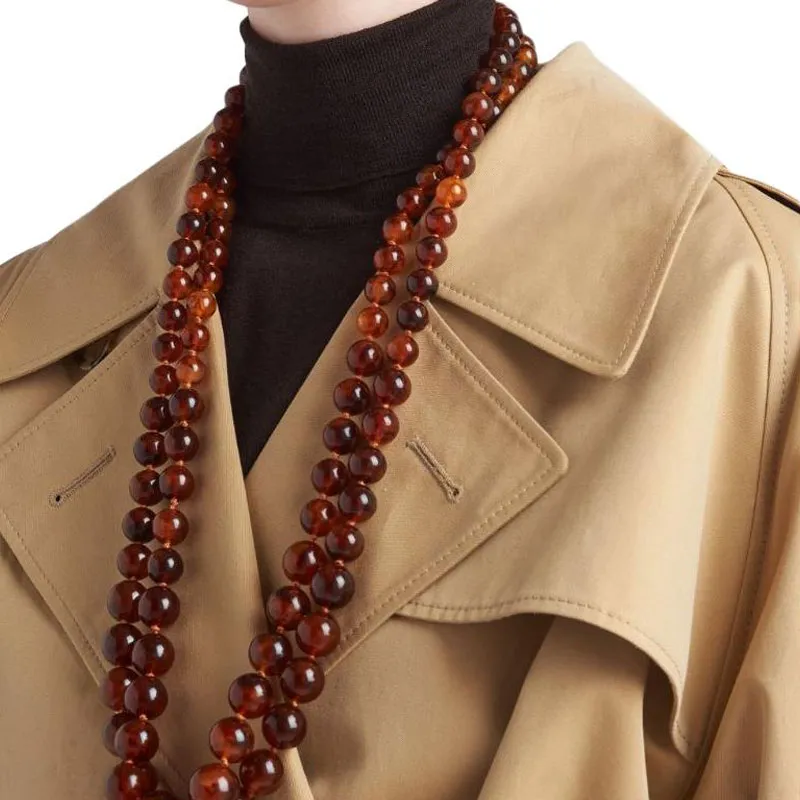 PRADA Double Breasted Belted Trench Jacket-4