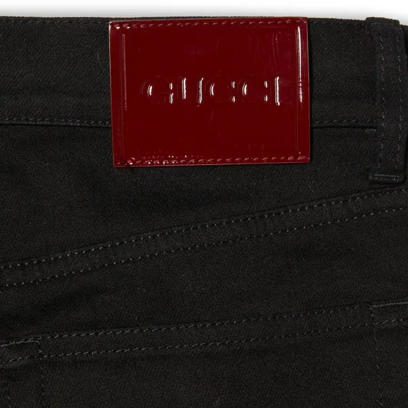 GUCCI Logo-patch Jeans-6