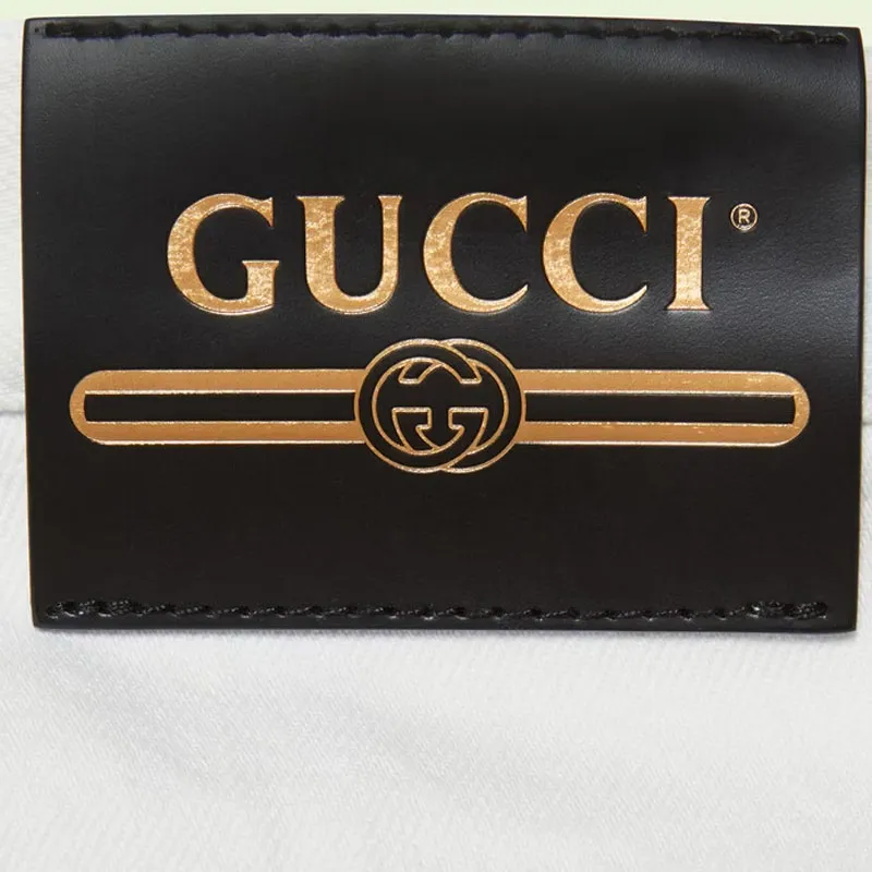 GUCCI Fw22 Tanabata Series Jeans Men's White-2