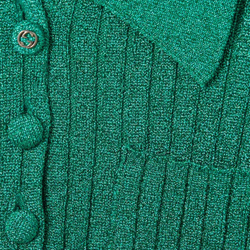 GUCCI Polo Shirts Women's Green-4
