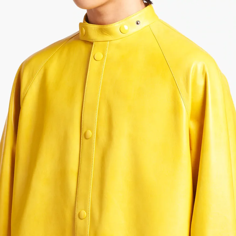 PRADA Leather Jackets Men Yellow-1