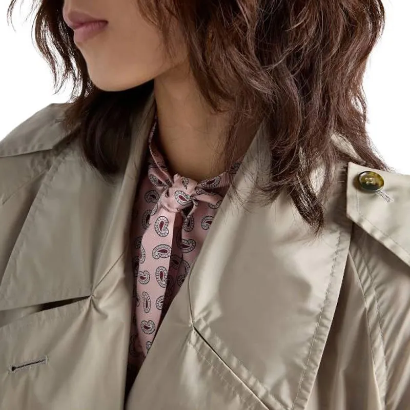PRADA Trench Coats Women's Ecru-4
