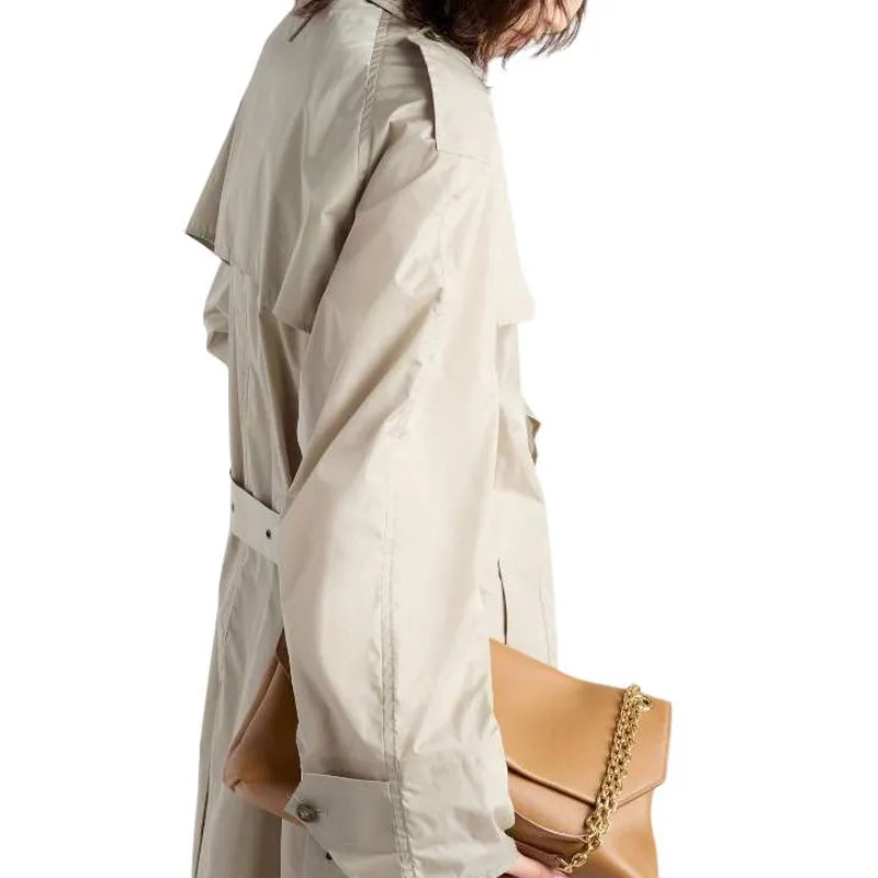 PRADA Trench Coats Women's Ecru-3