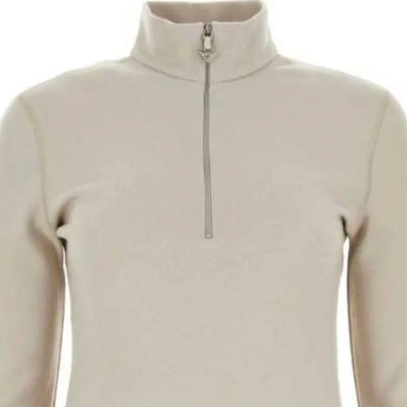 PRADA Hifh Neck Half Zipped Sweater-2