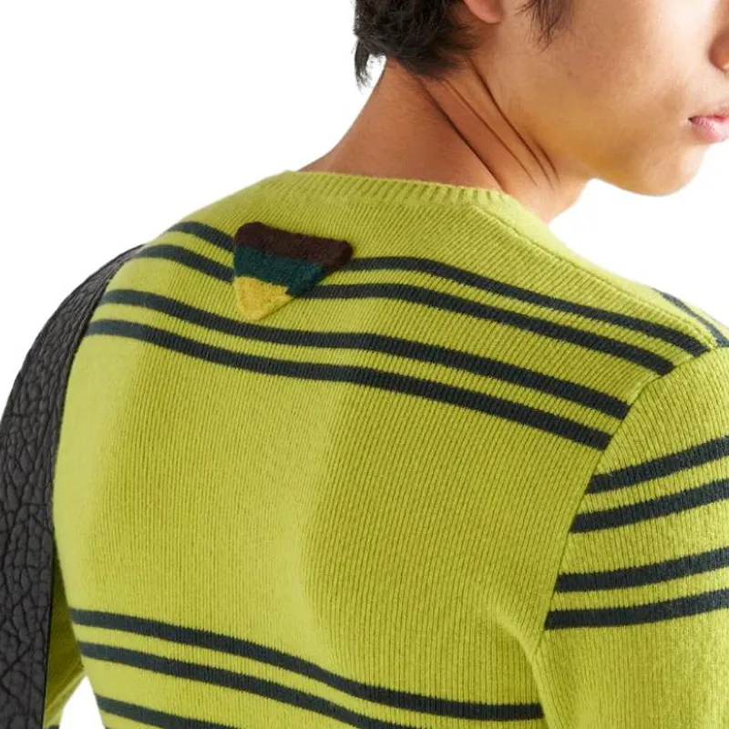 PRADA Sweaters Men Lime Green-4