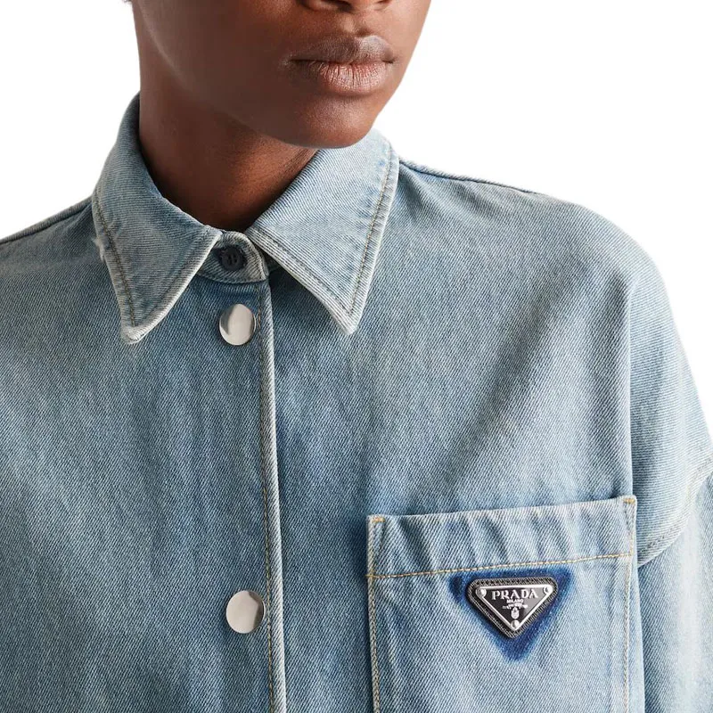 PRADA Shirt Women's Medium Blue-1