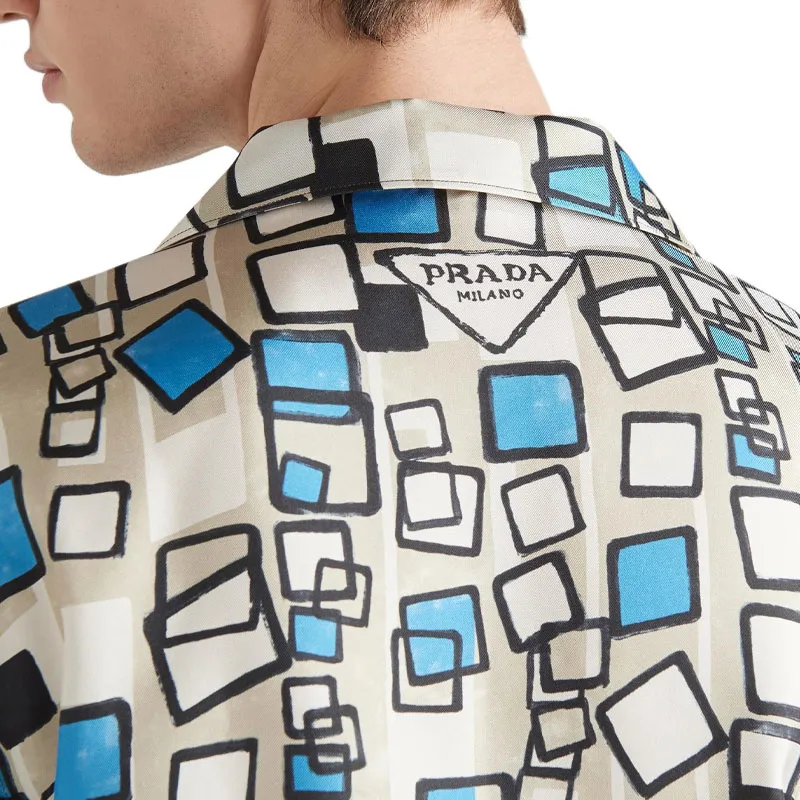 PRADA Shirts Men Blue-1
