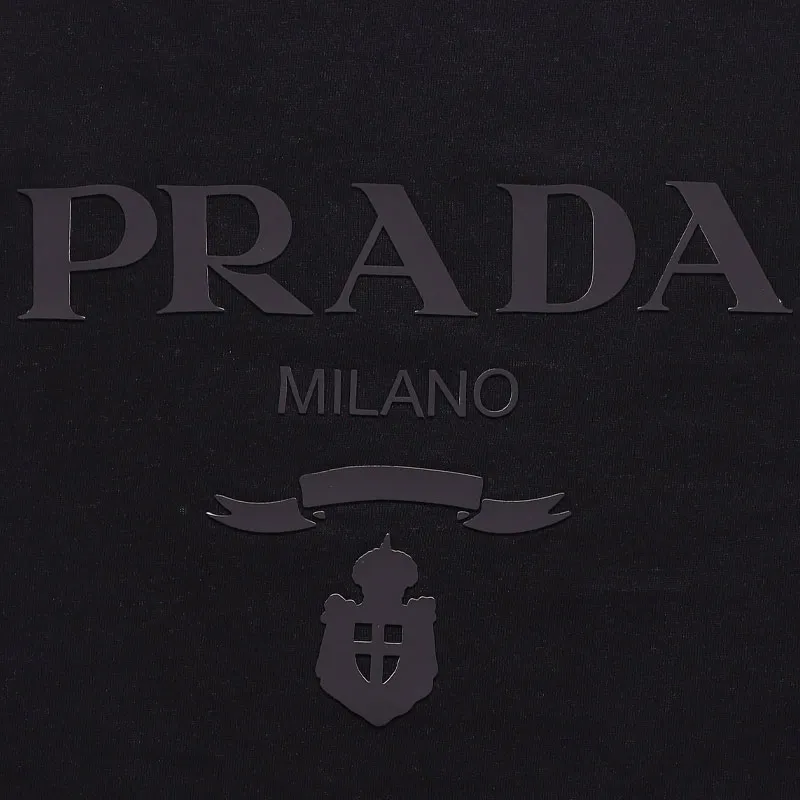PRADA Logo Printed Short Sleeved T Shirt-9