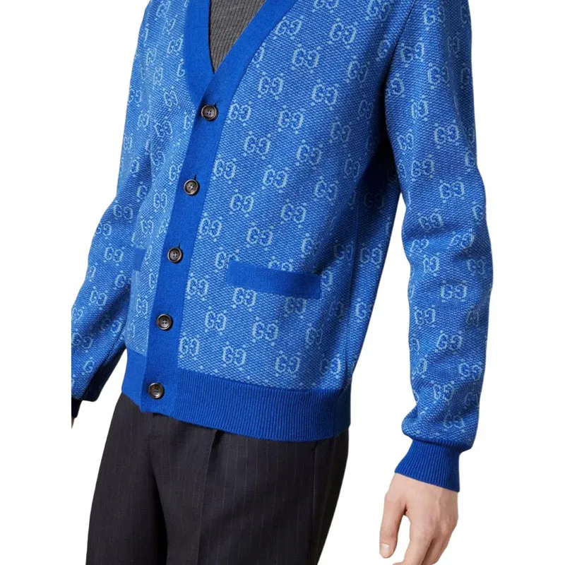 GUCCI Gg Jacquard Cardigan-4