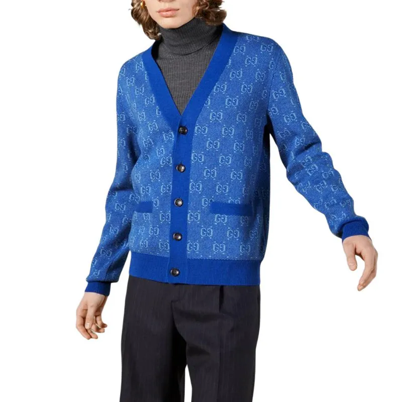 GUCCI Gg Jacquard Cardigan-2