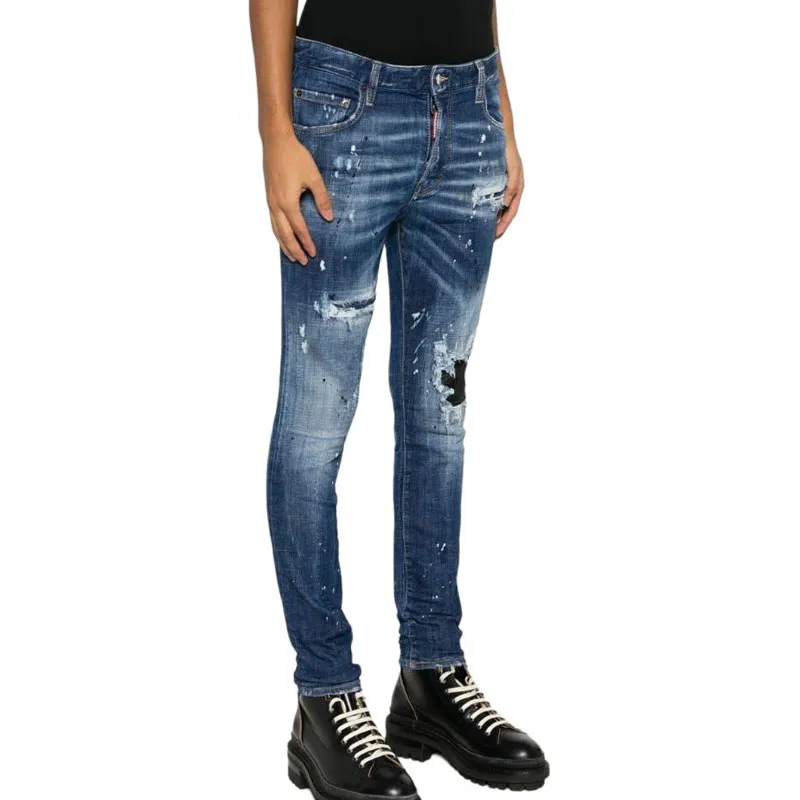 DSQUARED2 Distressed Low rise Skinny Jeans-3