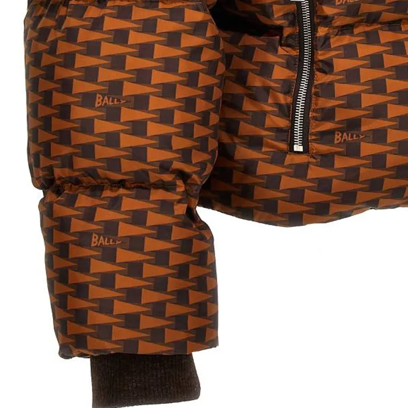 BALLY Monogram Printed Puffer Jacket-5