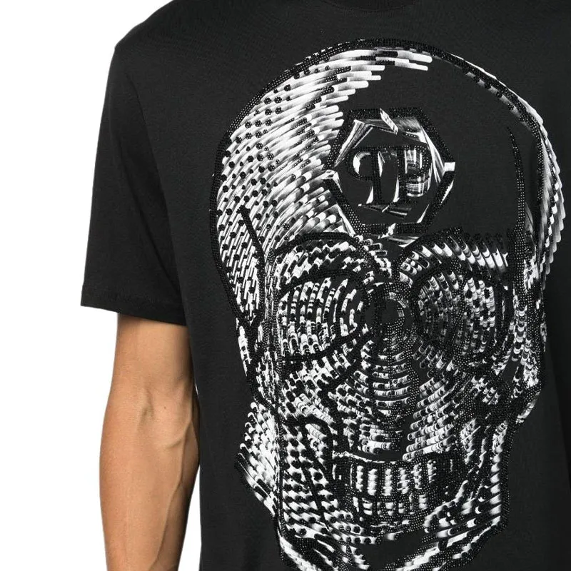 PHILIPP PLEIN Skull print Round neck T shirt-5
