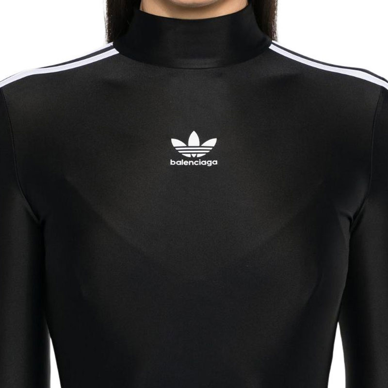 Balenciaga X Adidas Long Sleeve Mini Dress Black - POIZON