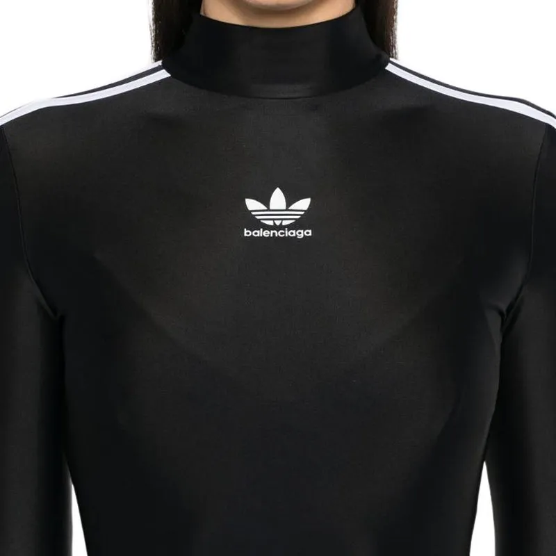 Balenciaga X Adidas Long Sleeve Mini Dress Black-5