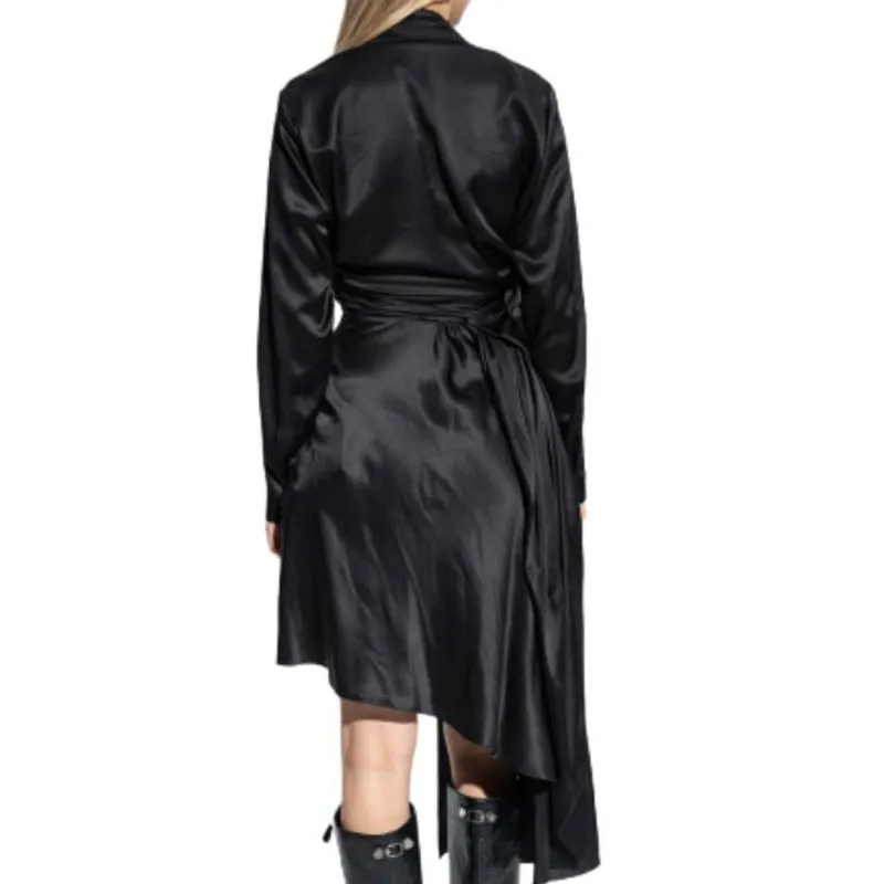 Balenciaga Draped Asymmetric Midi Dress-2