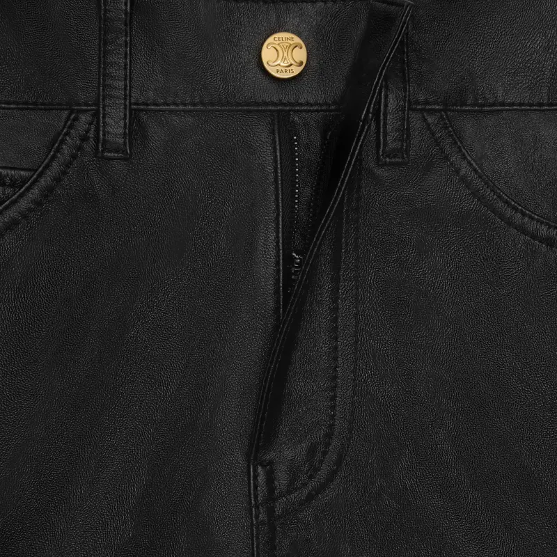 CELINE Françoise Jeans In Soft Lambskin-4