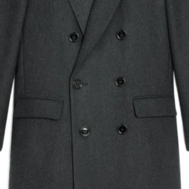 CELINE Diagonal Wool Overcoat-4