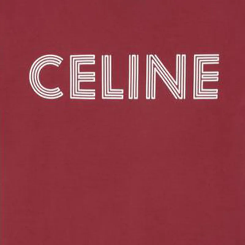 CELINE T Shirts Men Grape Red-4