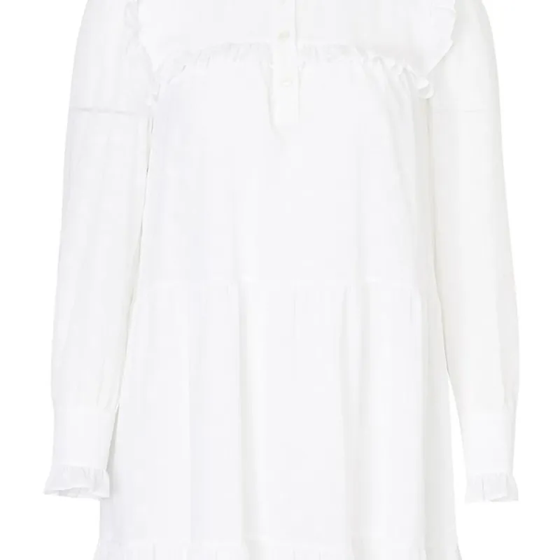 CELINE Long Sleeved Dresses Women's White-4