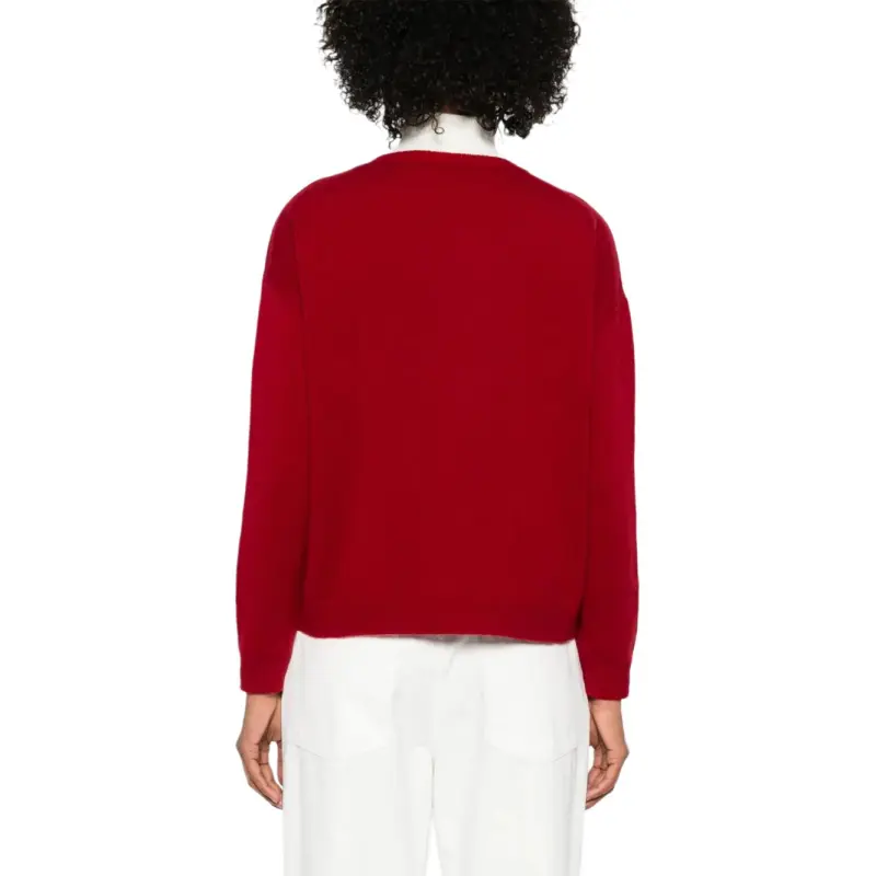MaxMara Logo Embellished Crewneck Jumper-2