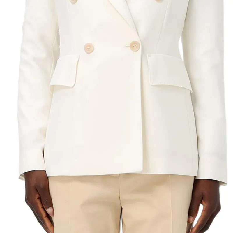 MaxMara Business Suit Coat Women's White-4